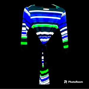 Liz Claiborne Striped Dress Women’s S Excellent Like New